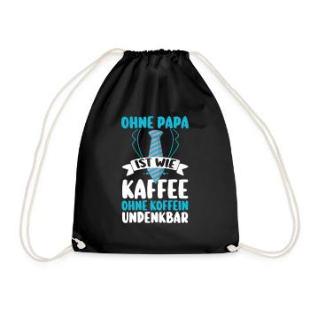 Papa Café Fête des Pères Papa - Sac de sport léger - noir - Devant