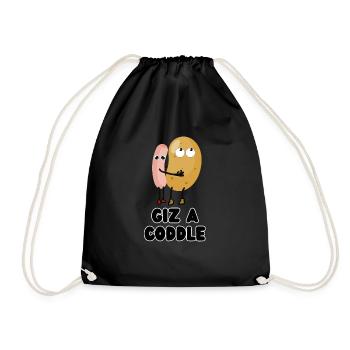 Giz a Coddle - Drawstring Bag - black - Front