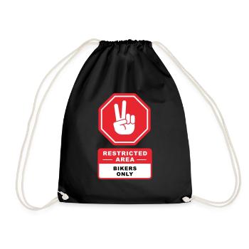 Bikers - Drawstring Bag - black - Front