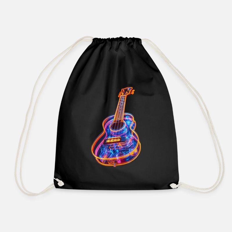 Ukulele - Turnbeutel - Schwarz