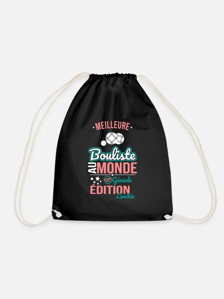 Best bowler in the world - 100% awesome - Drawstring Bag - black