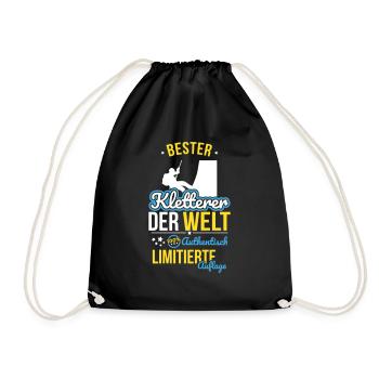 Meilleur grimpeur du monde - 100 % authentique - Sac de sport léger - noir - Devant