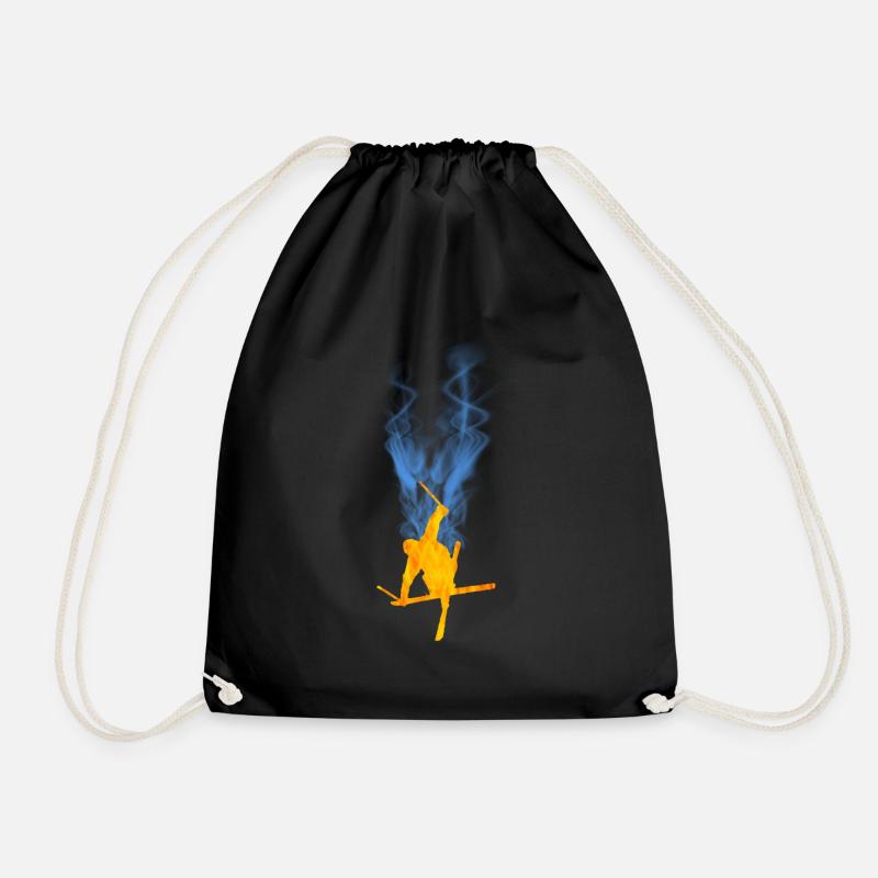 Flamme de ski acrobatique - Sac de sport léger - noir