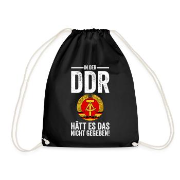 Ostdeutschland Ossi Deutschland DDR - Turnbeutel - Schwarz - Vorne