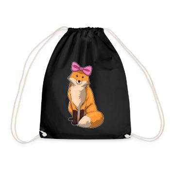 Nœud en Cheveux de Renard - Sac de sport léger - noir - Devant