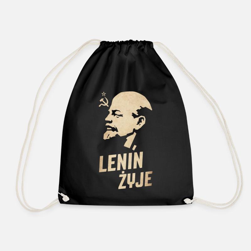 Lenin lebt - Turnbeutel - Schwarz