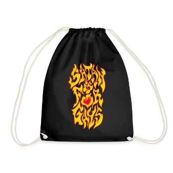 Satan est pour les gays - Sac de sport léger - noir - Devant