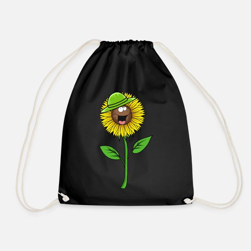 Sommer Sonnenblume Blume Hut Gärtner Flora - Turnbeutel - Schwarz