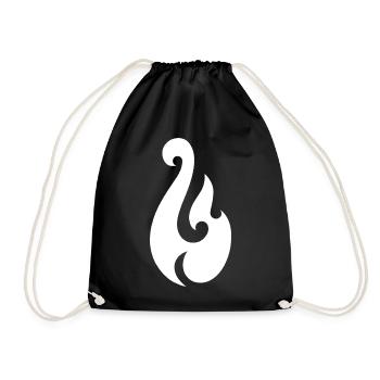 Maui's hook - Drawstring Bag - black - Front