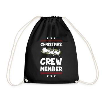 Weihnachten Crew Christmas - Drawstring Bag - black - Front