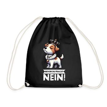 Before You Ask Jack Russel Terrier Jackie Terrier - Drawstring Bag - black - Front