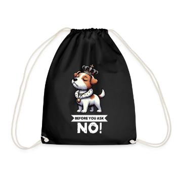 Avant de demander Jack Russel terrier Jack Russel chien - Sac de sport léger - noir - Devant