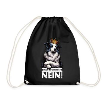 Avant que vous ne demandiez : Border Collie, Chien de Troupeau, Chien Collie - Sac de sport léger - noir - Devant