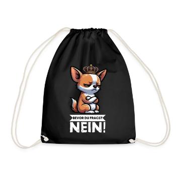 Avant que tu ne demandes, pas de propriétaire de chihuahua chihuahua - Sac de sport léger - noir - Devant