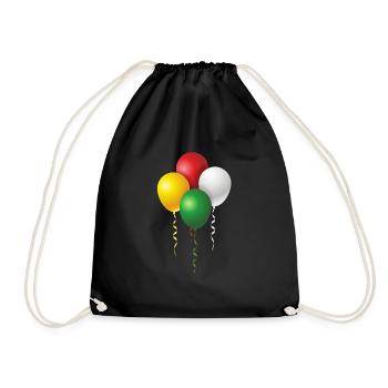 Balloons for carnival or carnival - Drawstring Bag - black - Front