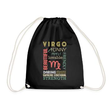 Horoscope Element Planet - Drawstring Bag - black - Front