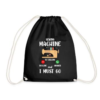 Profession de couture Machine à coudre de costume - Sac de sport léger - noir - Devant