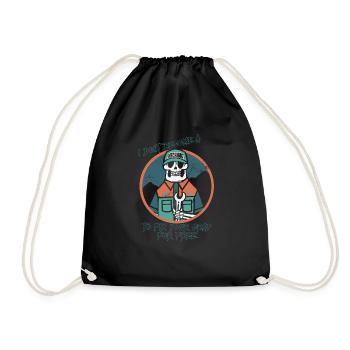 Mechanics Don't Fix For Free Construction Workers - Drawstring Bag - black - Front