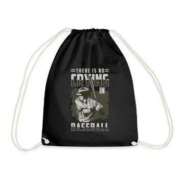 Baseball bat America Baseballer - Drawstring Bag - black - Front