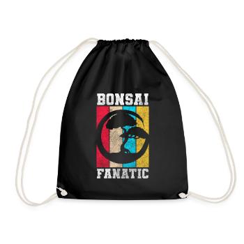 Bonsai Grower Tree - Drawstring Bag - black - Front