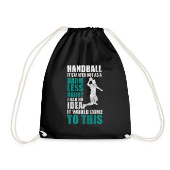 Handballer, Joueur De Handball, Tournoi, Sports De Balle - Sac de sport léger - noir - Devant