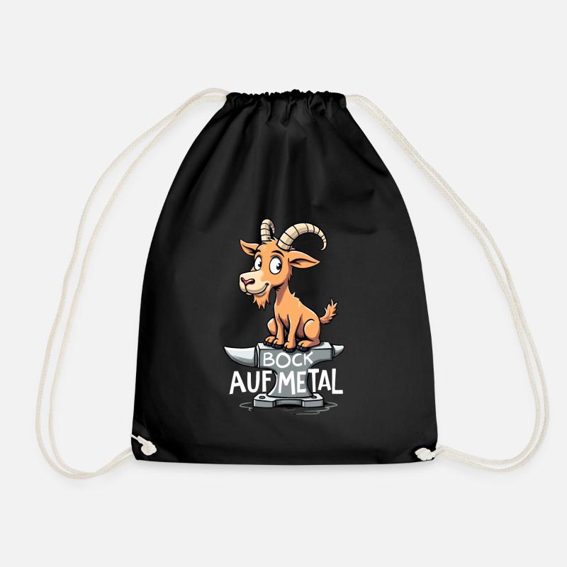 Bock auf Metal - Turnbeutel - Schwarz