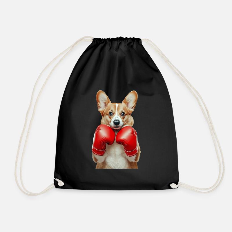 Corgi - Turnbeutel - Schwarz