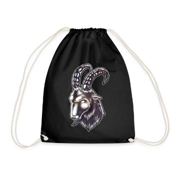 Capricorne fier - Sac de sport léger - noir - Devant