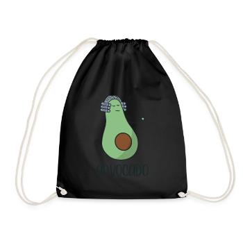 Advocado avocat vegan cadeau - Sac de sport léger - noir - Devant