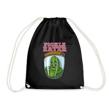Cornichons Concombres Fruits Nourriture végétalienne Dicton - Sac de sport léger - noir - Devant