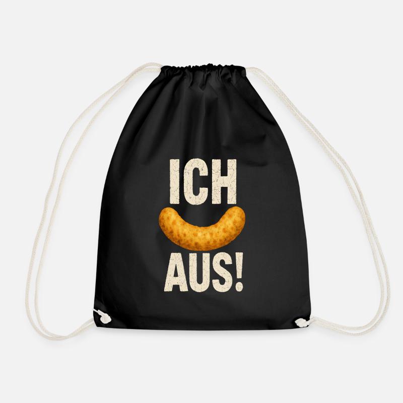 Lustiger Spruch Humor Ich Flip Aus Geschenkidee - Turnbeutel - Schwarz