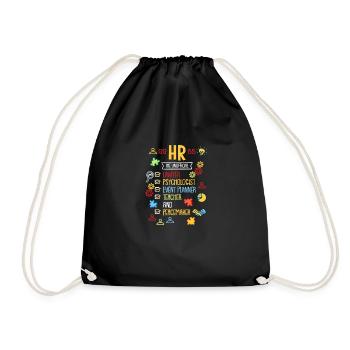 HR The Unofficial Lawyer Psychologist EventPlanner - Drawstring Bag - black - Front