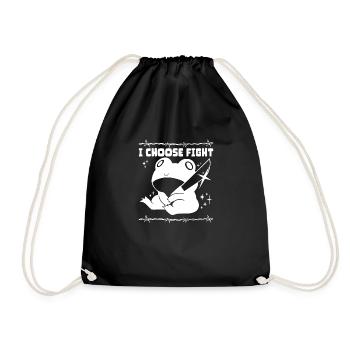I choose fight - Drawstring Bag - black - Front