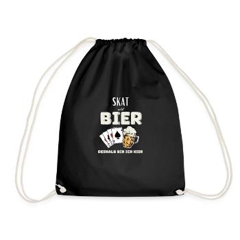 Skat et bière - Sac de sport léger - noir - Devant