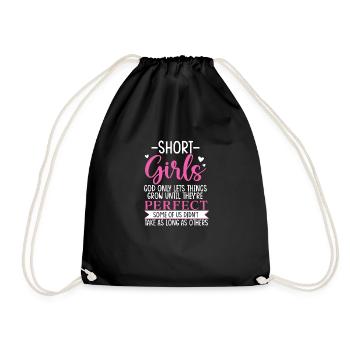 Filles de petite taille Dieu ne laisse les choses pousser que jusqu’à ce que - Sac de sport léger - noir - Devant