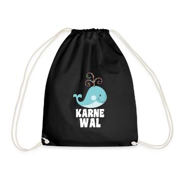 Karne Wal Karneval - Turnbeutel - Schwarz - Vorne