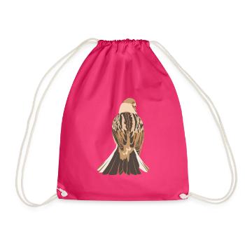 Bruant des roseaux logo - Sac de sport léger - fuchsia - Devant