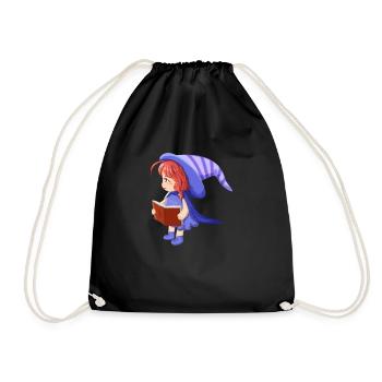 Magician girl - Drawstring Bag - black - Front