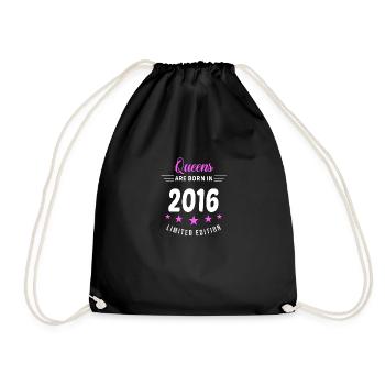 LES REINES SONT NÉES EN 2016 - Sac de sport léger - noir - Devant