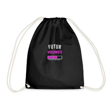 futur violoniste - Sac de sport léger - noir - Devant