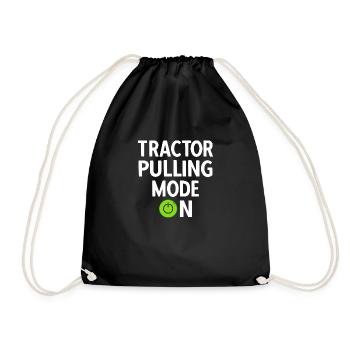 Tractor Pulling Tractor Driver Tractor Puller - Turnbeutel - Schwarz - Vorne