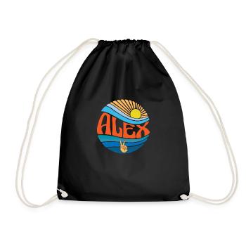 Alex Chemise Vintage Sunset Alex Groovy Tie Dye - Sac de sport léger - noir - Devant