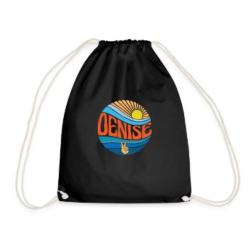 Denise Chemise Vintage Coucher de soleil Denise Groovy Cravate Dye - Sac de sport léger - noir - Devant