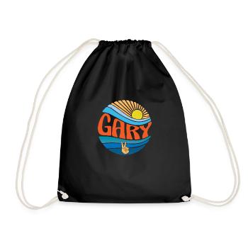 Gary Shirt Vintage Sunset Gary Groovy Tie Dye - Sac de sport léger - noir - Devant