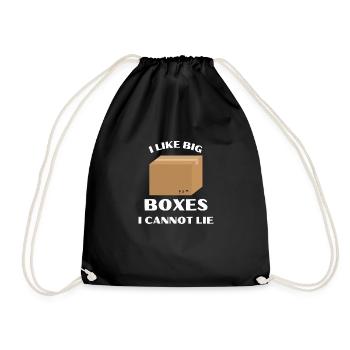 J’aime les grandes boîtes je ne peux pas mentir - Sac de sport léger - noir - Devant