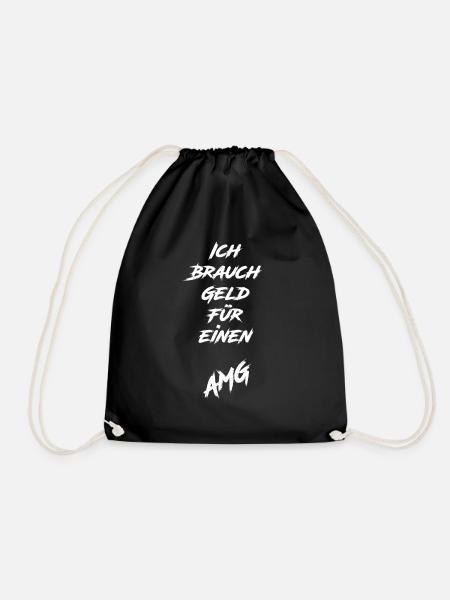 Ich Brauch Geld Für einen AMG - Turnbeutel - Schwarz