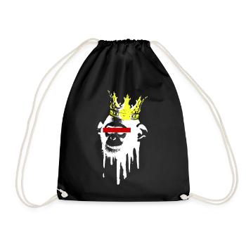 Monkey King - Drawstring Bag - black - Front