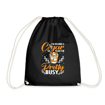 I'm Holding A Cigar Funny Cigar Smoking - Turnbeutel - Schwarz - Vorne