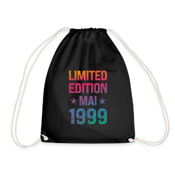 Limited Edition 25th Birthday Party Vintage 1999 - Drawstring Bag - black - Front