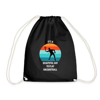 Racqueetball - Sac de sport léger - noir - Devant